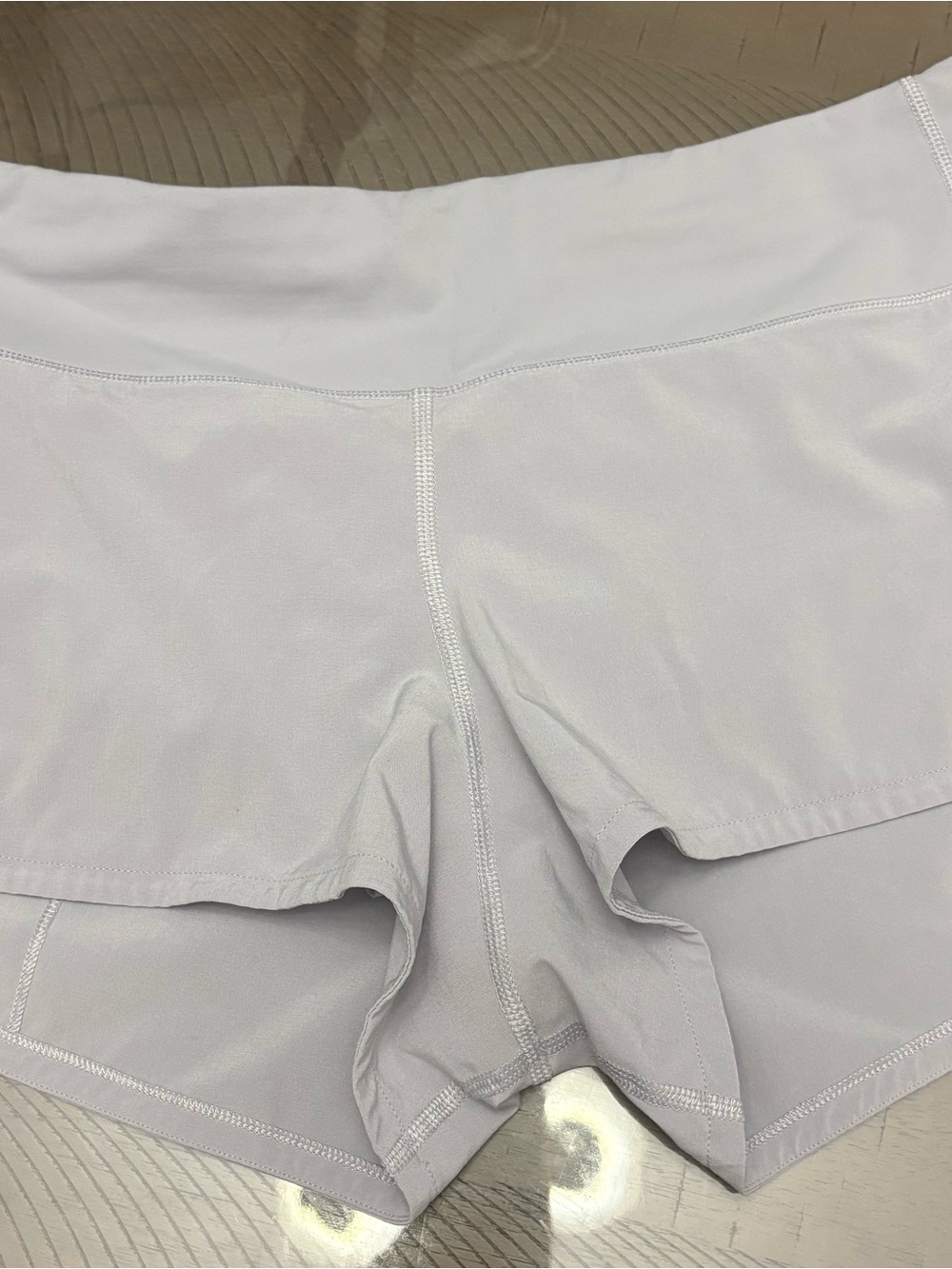 Lululemon Light Gray Athletic Workout Shorts